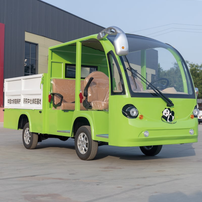 雙排熊貓帶斗觀光車